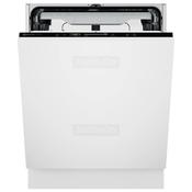 Electrolux 600 SmartSelect Integrated 60cm Dishwasher - White, 14 Place Settings, Stainless Steel, AirDry, FlexiMax Drawer, SoftSpikes, LightOnFloor, 44dB(A), Inverter Motor
