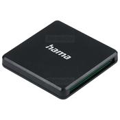 Hama USB 3.0 Multi-Card Reader Black - Supports SD, microSD, CF Cards - Compact Design