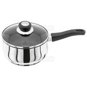 Judge Vista 18cm 1.8 Litre Stainless Steel Non-Stick Saucepan with Glass Lid and Phenolic Handle, 25 Year Guarantee