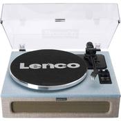 Lenco Turntable with 4 Built-In Speakers and Bluetooth | Blue &amp; Taupe image