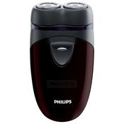 Philips CloseCut Rotation Shaver with Independently Floating Heads | Black &amp; Bordeaux image