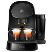Philips L'OR Barista Original Latte 1 Litre Pod Coffee Machine with Milk Frother | Piano Noir image