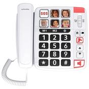 Swissvoice Xtra 1110 Big Button Corded Phone with SOS Key | White image