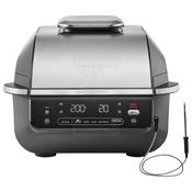 Ninja 5-in-1 Grill & Air Fryer EG351UK with Smart Cook System - Black/Silver, 5.7L Capacity, Cyclonic Air Technology, Digital Probe