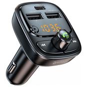 Groov-e Tune Play Car FM Transmitter with Bluetooth and Dual USB-A and USB-C Charger