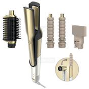 Shark Glam Multi-Styler and Hair Dryer with Auto-Wrap Curlers | Gold
