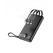 Veger 10000 mAh Power Bank with Built-In Cables n| Black