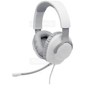 JBL Quantum 100 Wired Over-Ear Gaming Headset | White image