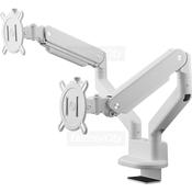 One For All Solid Line Dual Monitor Arm | White image