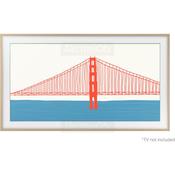 Samsung Modern 55 Inch Customisable Frame Bezel | Teak