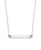Silver Bar Name Disc on Chain | Bespoke Jewellery | Elegant Gems image