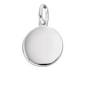 Circular Silver Name Disc on Chain | Bespoke Jewellery | Elegant Gems image