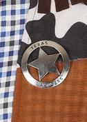 Metal Texas Ranger Badge