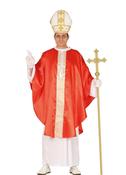 Pope Costume - White Cassock and Red Chasuble image