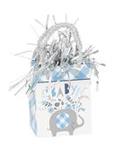 Blue Floral Elephant Balloon Weight Bag 6.5 x 8.5 x 4.5cm