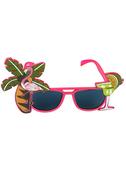 Hawaiian Cocktail Sunglasses Pink