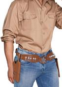 Double Gun Holster - Brown - 34" - 44" Waist