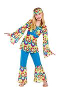 Retro Hippy Girl Costume image