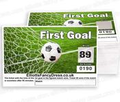 First Goal Football Scratch Cards -- 10 PACKS --- Fundraising Tickets 00-90