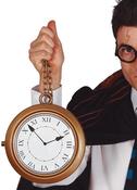 Giant Rapper's Clock Necklace 20cm - Storybook Accessory