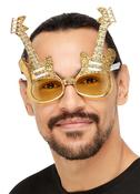 Gold Electric Guitar Glasses