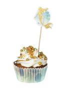 Gold Mermaid Silhouette Cocktail Sticks 12cm – 12pk