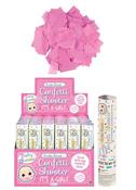 Gender Reveal Pink Confetti Cannon - 20cm - Biodegradable