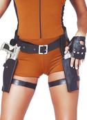 Lara Croft Thigh Holster and Guns Set - 26" - 42" waist