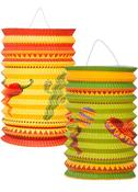 Mexican Fiesta Paper Lanterns 16cm - 2pk image