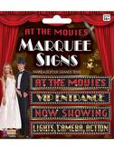 At the Movies Pack of 4 Marquee Signs