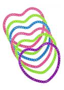 Plastic Heart Bangles – 6pk – Party Bag Fillers