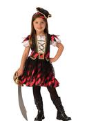 Pirate Captain with Mini Hat - Girls Costume image