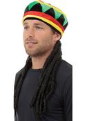 Rasta Hat With Hair image