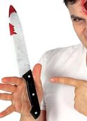 Realistic Bloody Kitchen Knife - 30cm image
