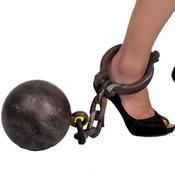 Silver Ball and Chain - 43cm