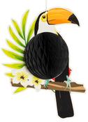Tropical Toucan Honeycomb Decoration 23.5 x 18cm