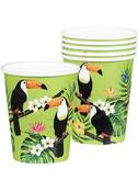 Tropical Toucan Paper Cups 25cl – 6pk image