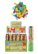 Small Multicoloured Confetti Cannon - 20cm - Biodegradable
