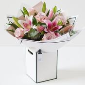 Pink Rose and Lily Bouquet