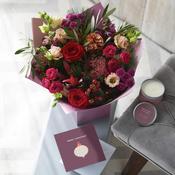 Opulent Classic Christmas Gift Box, Candle &amp; Card