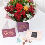 Classic Christmas Gift Box, Card &amp; Chocolates