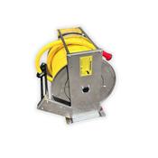 8 Metre 1" Stainless Steel Retractable Washdown Hose Reel with Hose