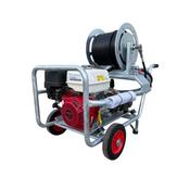 Honda GX390 21Lpm / 3000Psi Petrol Pressure Washer - Fully Galvanized Frame &amp; 40Mtr Reel - Comet Pump