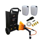 X-Line 45Ltr Soft Wash Trolley + 45ft Carbon Pole, Brush &amp; Chemical Sprayer Bundle