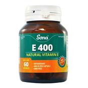 Sona E400 Vitamin E 60 Capsules image
