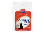 Johnson's clean and safe eye &amp;ear wipes image