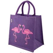 Nature's Craft Eco-Friendly Jute Bag - Flamingoes