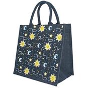 Nature's Craft Eco-Friendly Jute Bag - Sun &amp; Moon