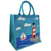 Nature's Craft Eco-Friendly Jute Bag - Lighthouse