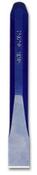 GROZ Cold Chisel (Octagonal) Length 6" (150mm) blade width 1/2" (13mm stock 7/6" (11mm) - Oxford Blue  Striking end in linished/